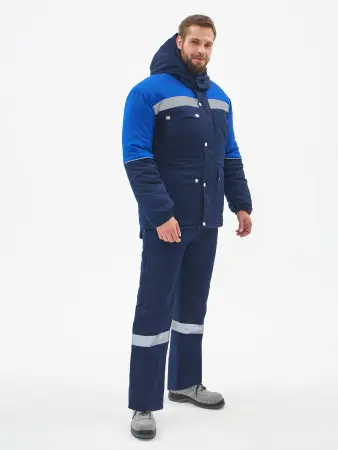 Костюм СИБЕР-ПРЕМИУМ СОП IMP зимний с ПК (т.синий/васильковый)