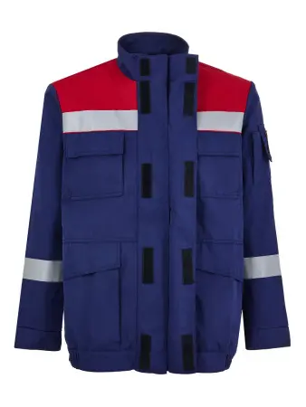 Костюм ЭНЕРГИЯ-АРАМИД тип АЛ-2 с БР (синий/красный)