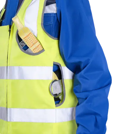 Жилет-накидка сигнальный для страховочной привязи