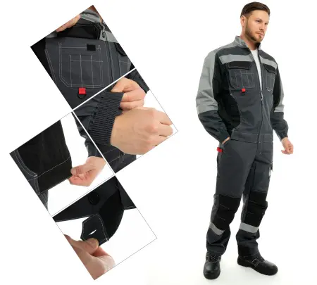 Костюм ФОРМУЛА КОТТОН ФБ1 с БР (т.серый/св.серый/чёрный)