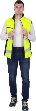 Жилет ACTIVE утепленный (желтый/синий)