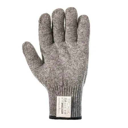 Перчатки шерстяные одинарные 10 класс (серый)