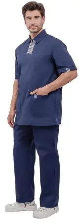 Костюм ЭРА с БР (т.синий) мужские медицинские