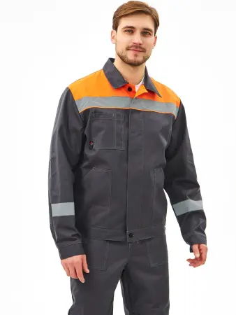 Костюм ЛИПЕЦК-1 СОП CH с БР (т.серый/оранжевый) Костюм ЛИПЕЦК-1 СОП CH с БР (т.серый/оранжевый)