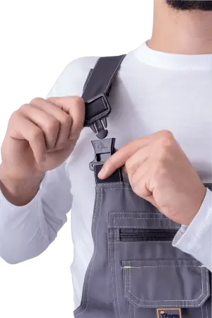 Полукомбинезон ЭДВАНС (серый/т.серый/черный)