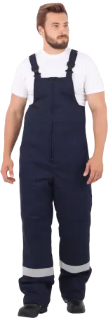 Костюм АНТИСТАТ зимний с ПК (т.синий/василёк)