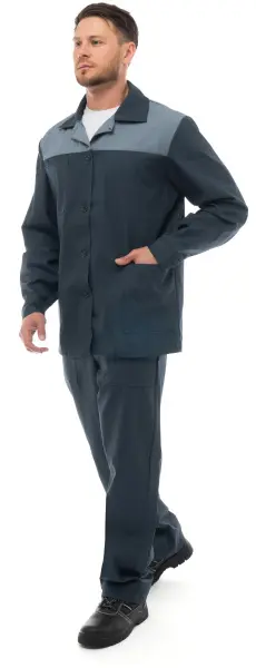 Костюм СПЕЦИАЛИСТ ЛАЙТ с БР (т.серый/св.серый)