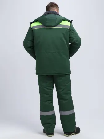 Костюм Т-УЛЬТРА СОП зимний с БР (т.зеленый/лимонный)