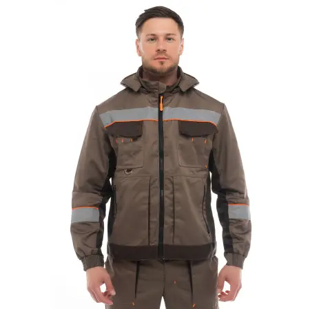 Костюм БЕРГЕН с БР (бежевый/т.коричневый)