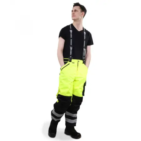 Брюки BRODEKS KW 308 зимний (черный/желтый)