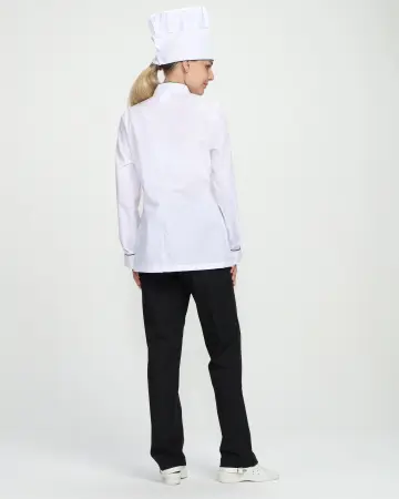 Костюм ГУРМАН женский (белый/черный)