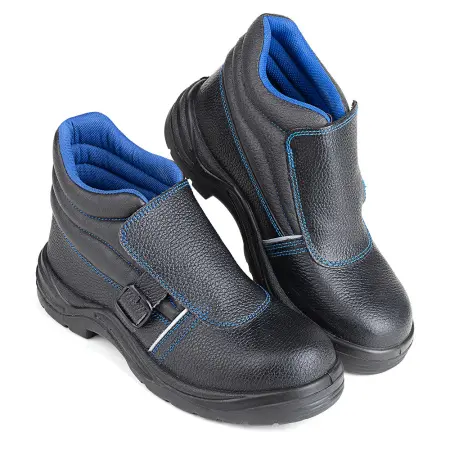 Ботинки сварщика ЛИДЕР 24КС ПУ-Нитрил с КП и ПП