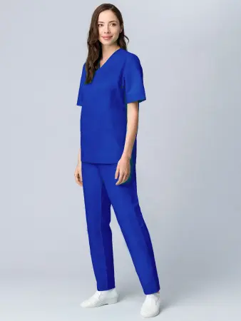 Костюм хирурга с БР (васильковый) мужские медицинские
