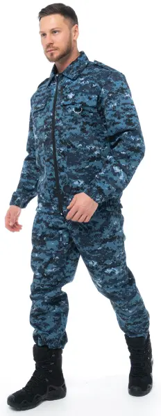 Костюм ОХРАННИК с БР (кмф цифра серый)