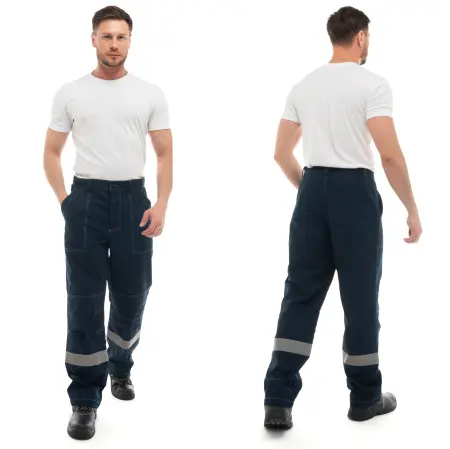 Костюм СПЕЦИАЛИСТ 100% ХБ СОП с БР (синий/васильковый)