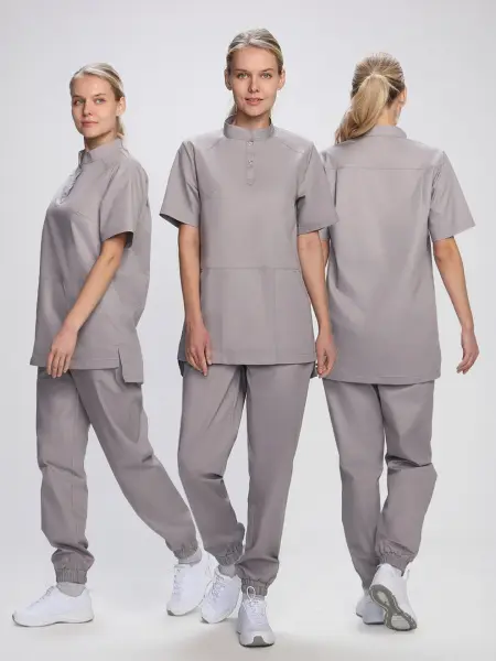 Костюм MEDLINE СИТИ-002 женский с БР (св.серый) женские медицинские Костюм MEDLINE СИТИ-002 женский с БР (св.серый) женские медицинские