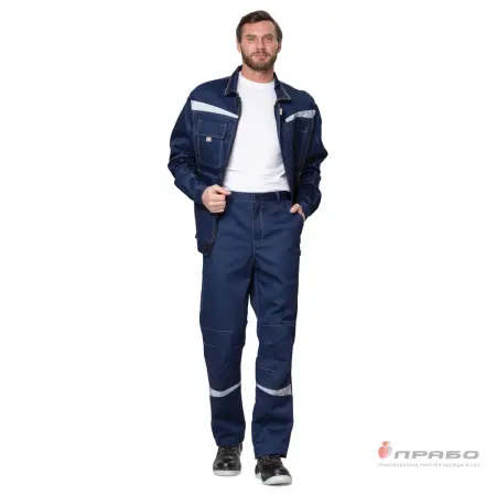 Костюм ПРОФЕССИОНАЛ-1 с БР (синий/бежевый) Костюм ПРОФЕССИОНАЛ-1 с БР (синий/бежевый)