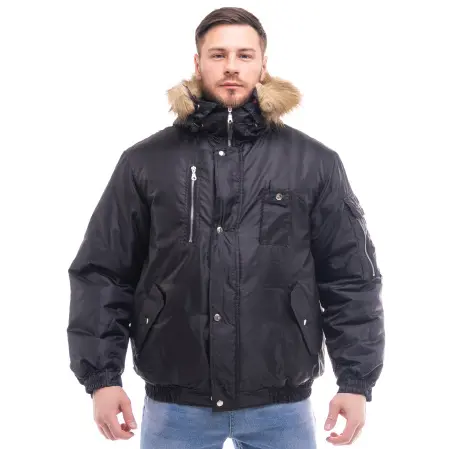 Куртка АЛЯСКА зимняя короткая (черный)