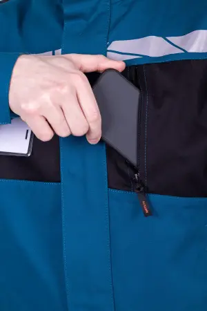 Куртка СТРОНГ (бирюзовый/черный)