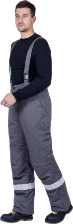 Костюм ЭЛЕКТРОСТОП ТЕРМО ЗЭТВ 62.5 зимний с БР (серый/красный)