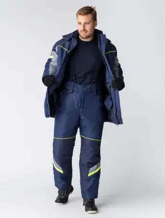 Брюки с бретелями зимние PROFLINE SPECIALIST, темно-синий