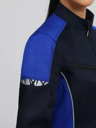 Куртка ProfLineSpecialist женская (т.синий/васильковый)