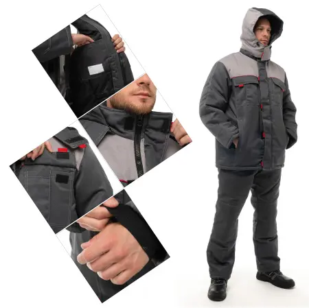 Костюм ФАВОРИТ-1 зимний с БР (т.серый)