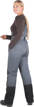 Костюм КМ-10 ЛЮКС жен. зимний c БР (серый/красный)