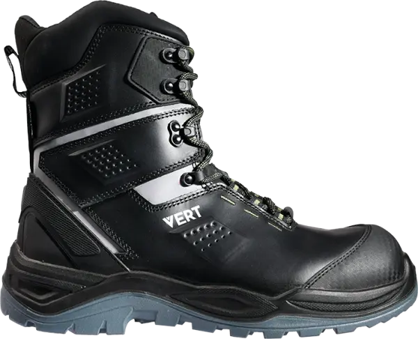 Ботинки VERT ПУ/ТПУ высокий берец нат.мех с КП и КС (черный)
