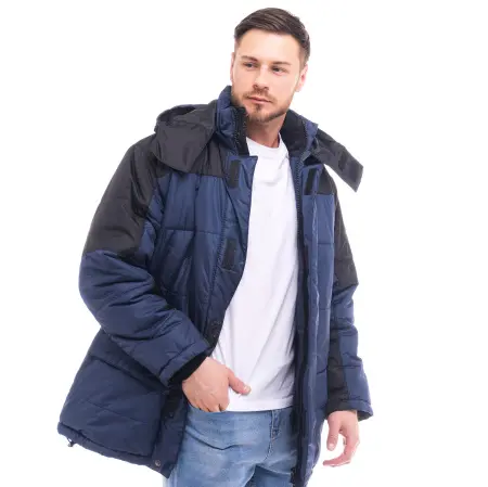 Куртка СИТИ зимняя (т.синий/чёрный)