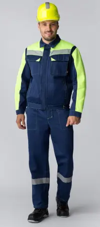 Костюм СФЕРА NEW с ПК (т.синий/лимонный)