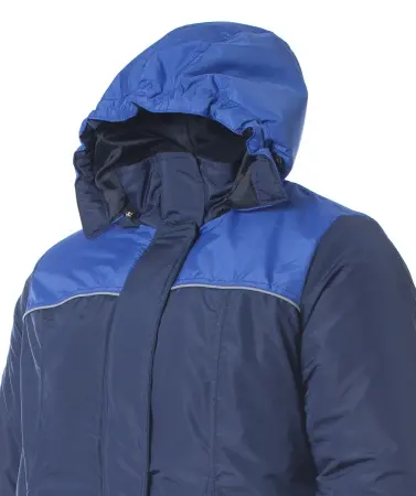 Куртка СНЕЖАНА зимняя женская (т.синий/васильковый)