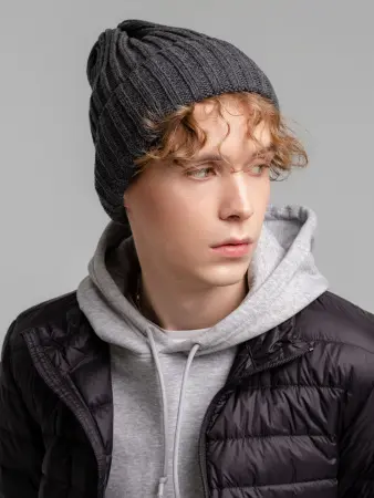 Шапка NORFOLD (черный меланж)