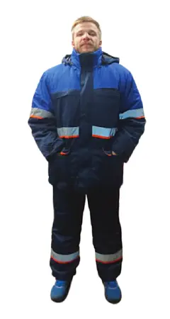 Костюм зимний 4 особый с ПК с СОП (т.синий/синий/оранжевый)