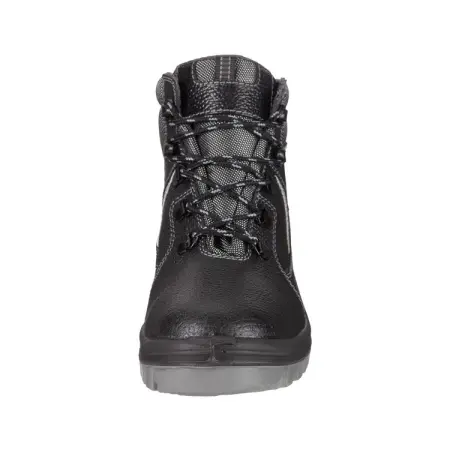 Ботинки КОРВЕТ-2 ПУ/ТПУ шерст.мех с МП (черный/серый)