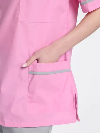 Костюм ИРИС женский с БР (ярко-розовый/серый) женские медицинские
