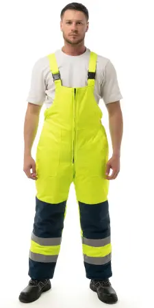 Костюм НОРДИК зимний с ПК (лимонный/т.синий)