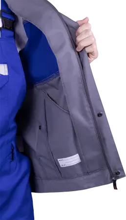 Куртка СТРОНГ ИМПОРТ (серый/васильковый)