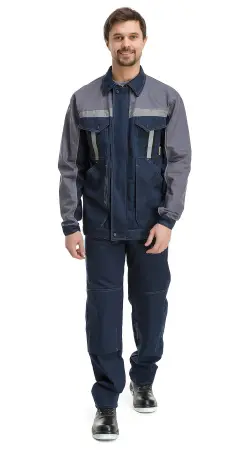 Костюм RONTA KS804 с БР (т.синий/серый)