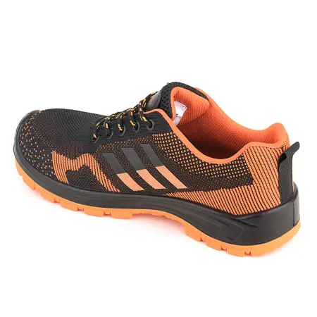 Полуботинки ЛИДЕР ИМПОРТ 8731/1 ПУ-ПУ с КП (черный/оранжевый)