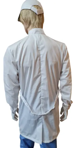 Халат EZ-М-156-K антистатический (белый)