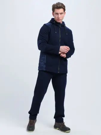 Куртка КЭМП флисовая с капюшоном (т.синий)