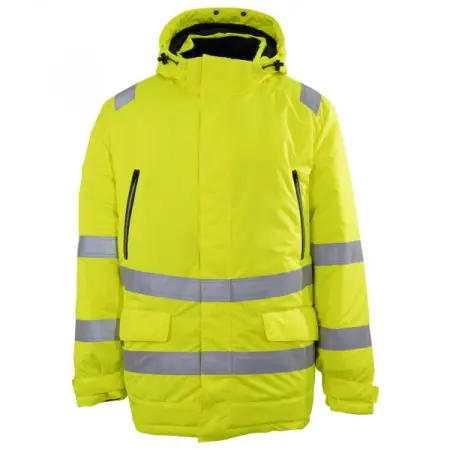 Куртка-парка BRODEKS KW 220 зимняя сигнальная (желтый/черный)