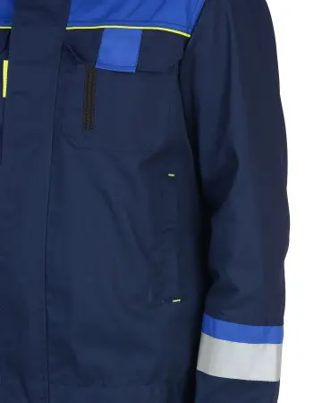 Куртка БОСТОН с СОП (т.синий/василёк/чёрный)